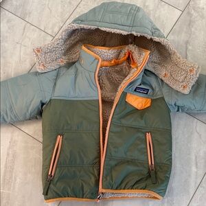 Patagonia Reversible Tribbles Insulated Hoody Jacket- Toddlers' size 4T